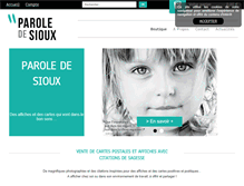 Tablet Screenshot of paroledesioux.com